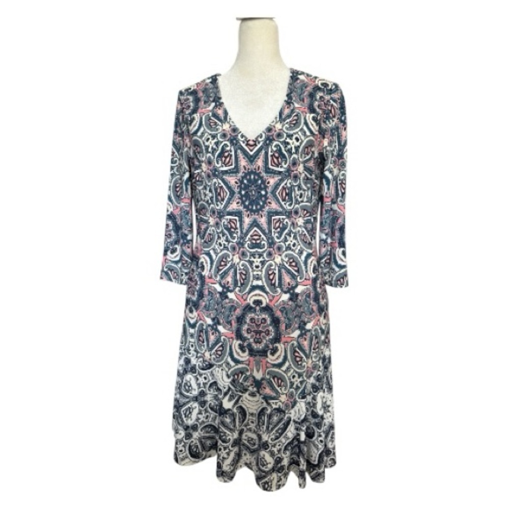 Active Seller! Eliza J Professional Easter Casual Paisley Dress Petite
